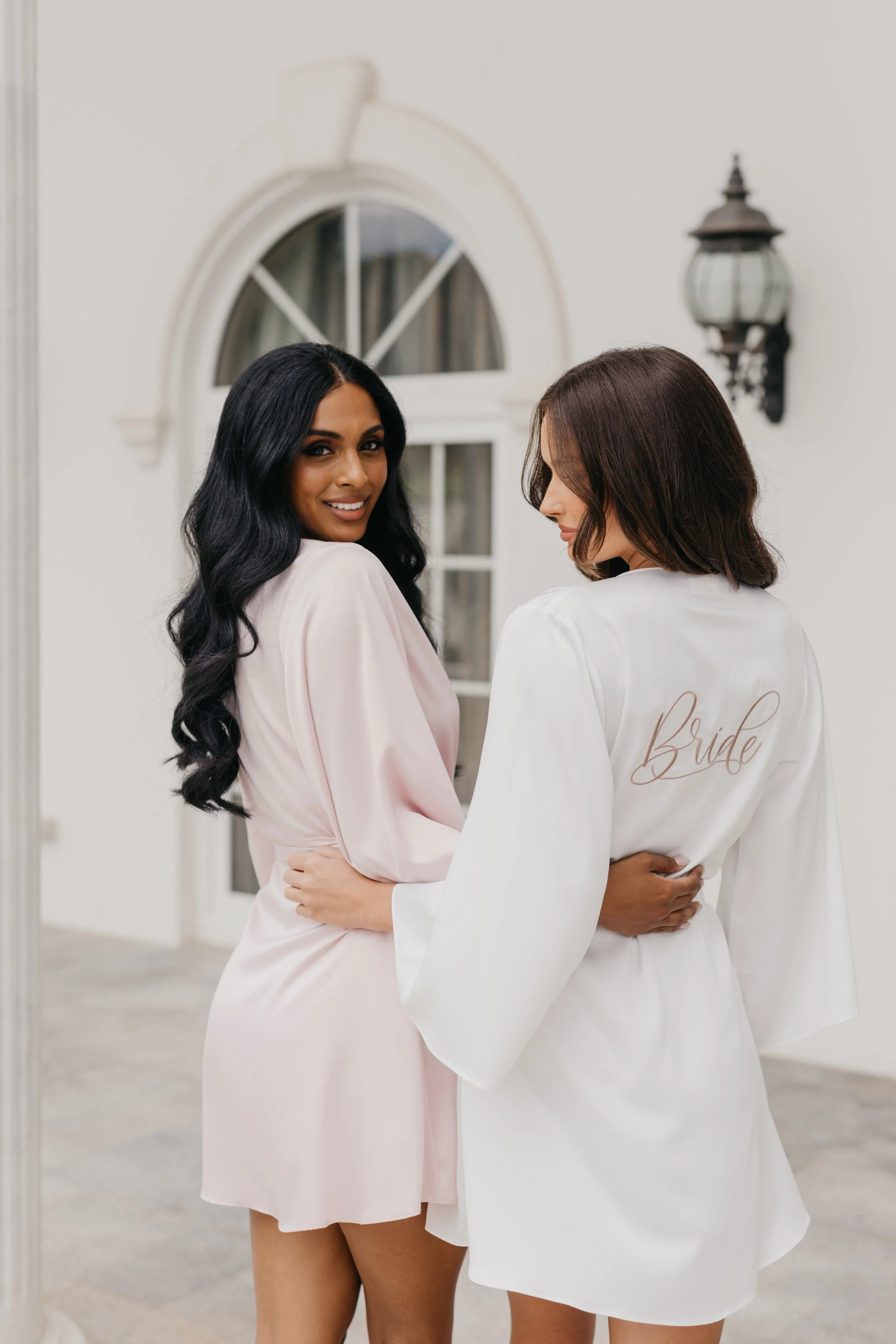 Willow Petal Hem Satin Trim Robe - Image 4